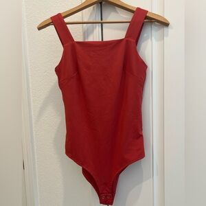 REORIA NWOT Vibrant Red/Burnt Orange Bodysuit size Small
